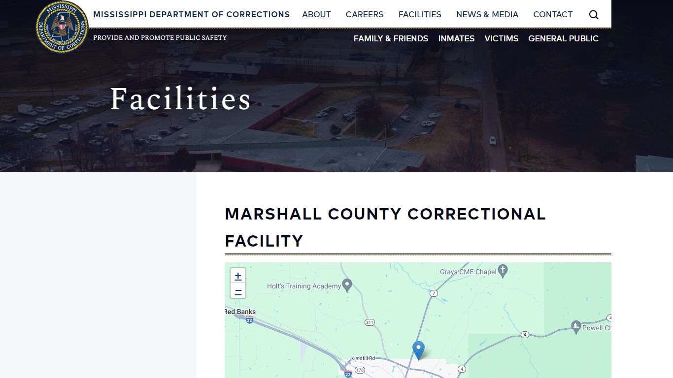 Marshall County Correctional Facility | Mississippi Department of ...